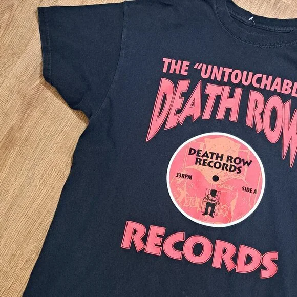 Untouchable Death Row Records Black Men's Tee Shirt Size Large - Picture 6 of 8